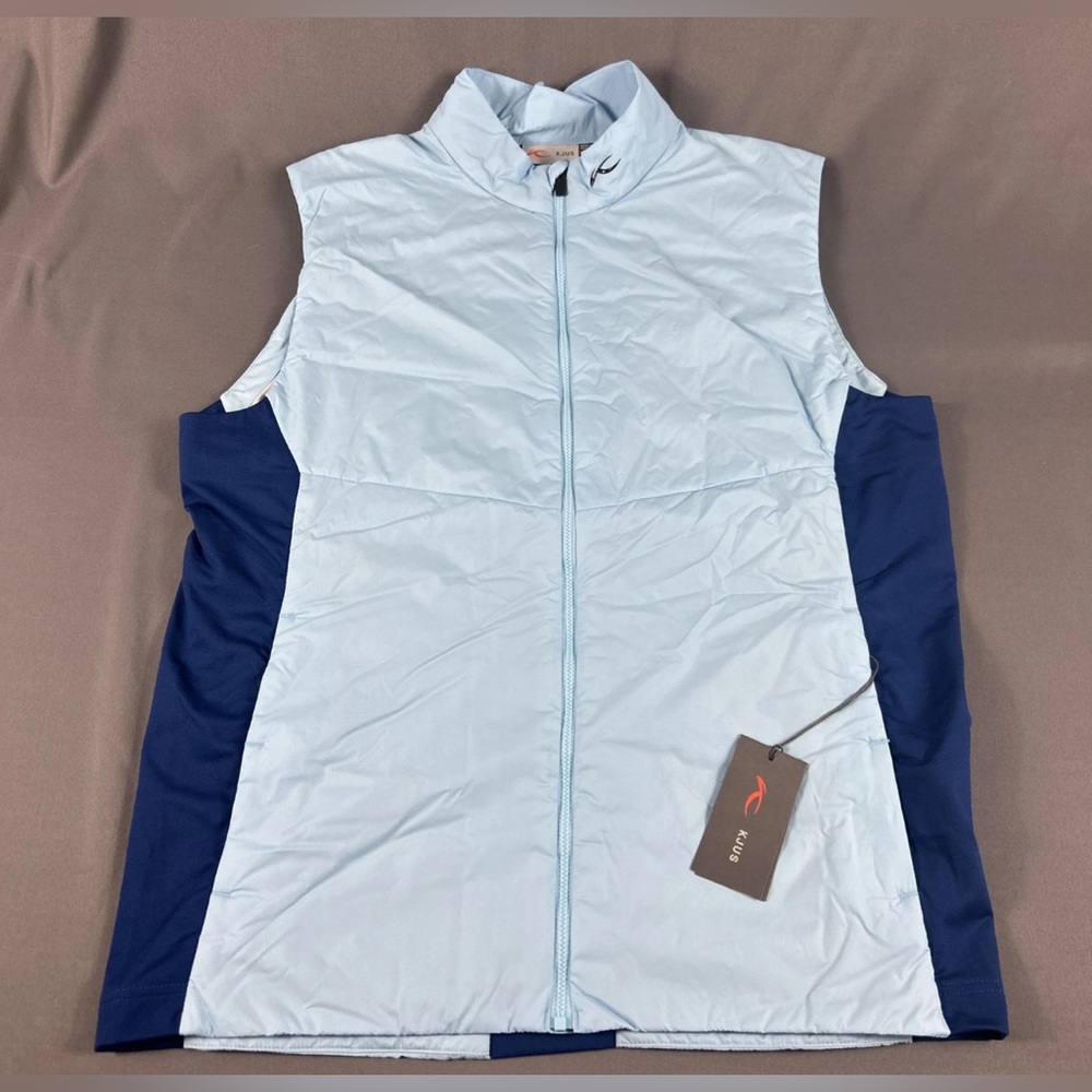 KJUS Golf Vest Radiation Insulated Large 52 Blue Polyamide Polyester